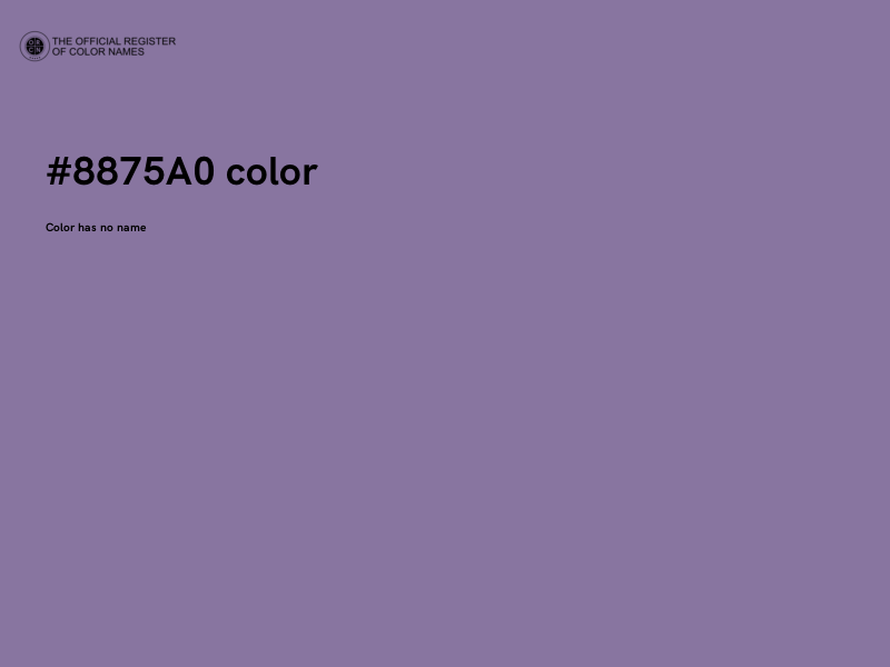#8875A0 color image