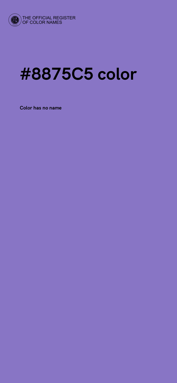 #8875C5 color image