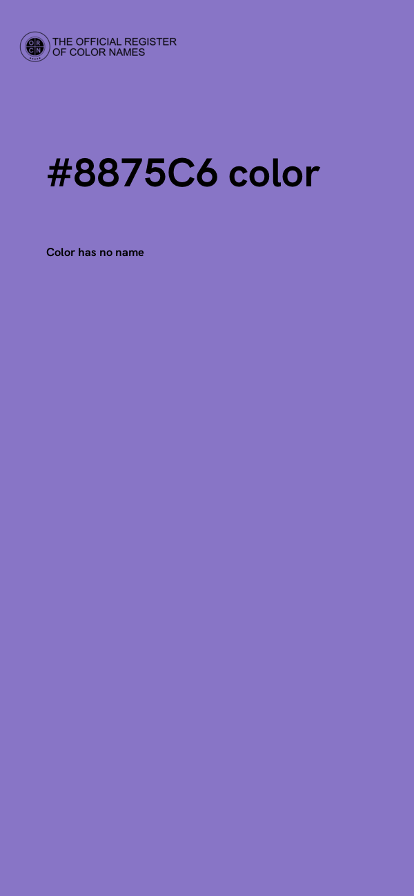 #8875C6 color image