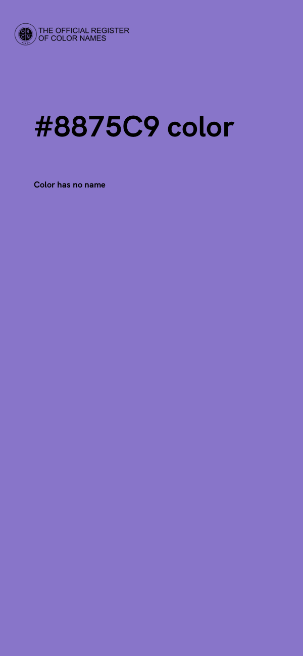 #8875C9 color image