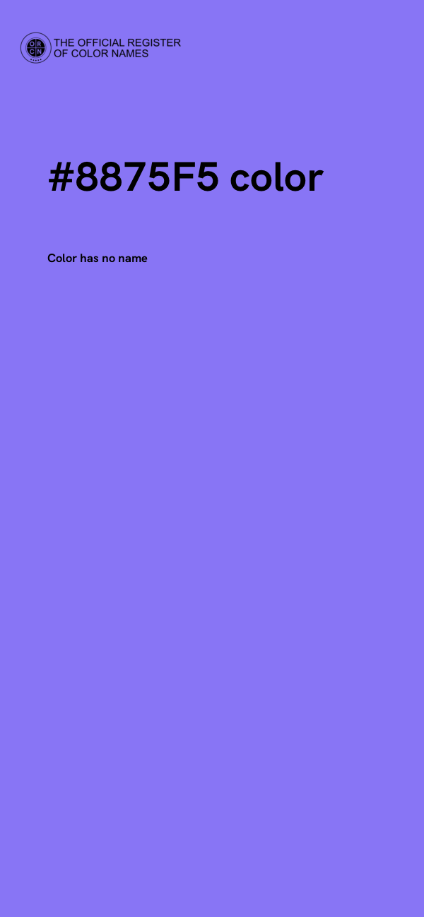#8875F5 color image