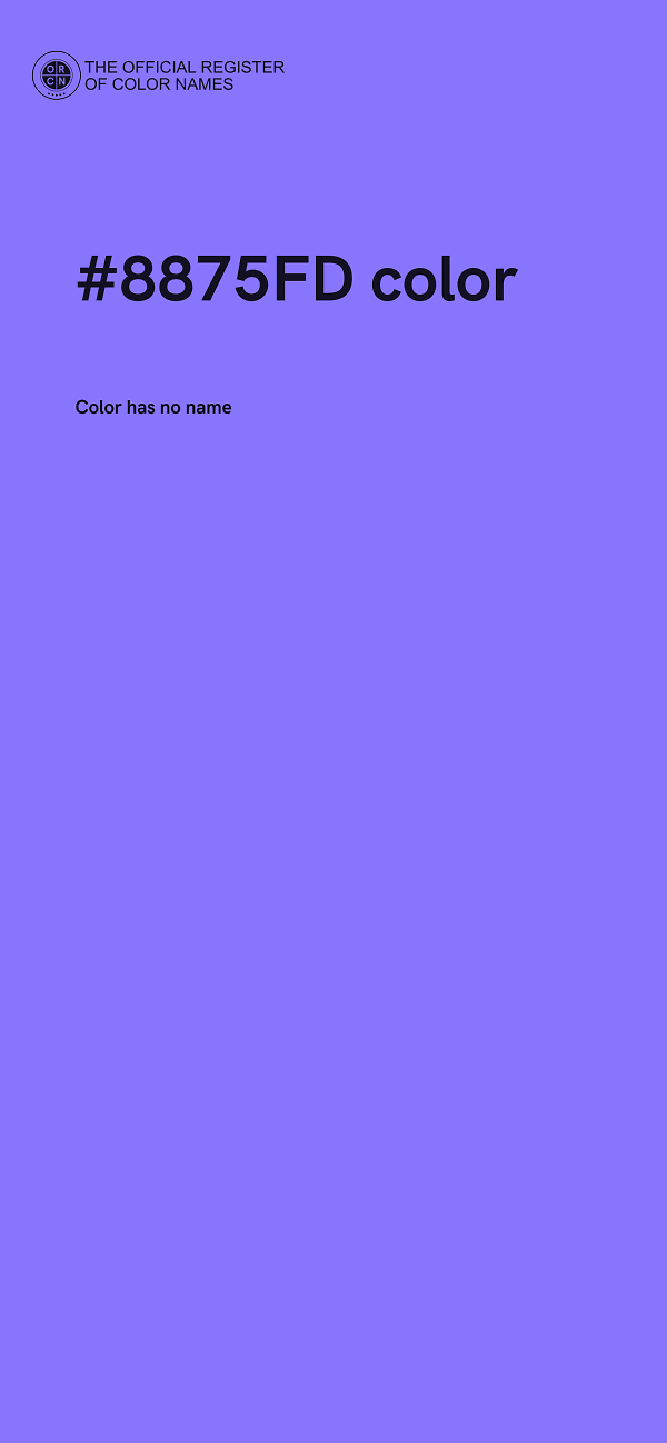 #8875FD color image