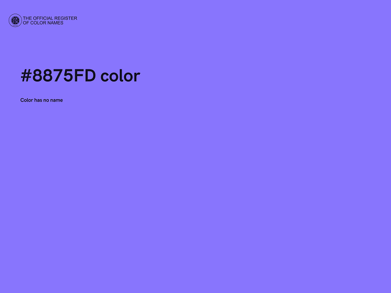 #8875FD color image
