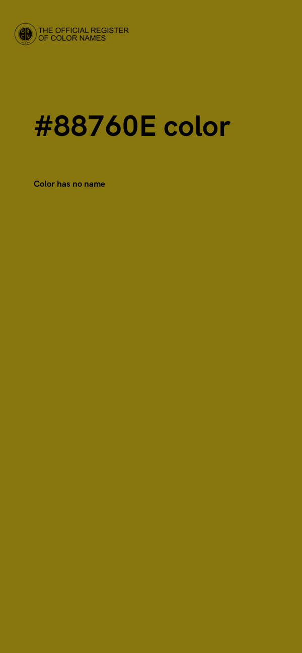 #88760E color image