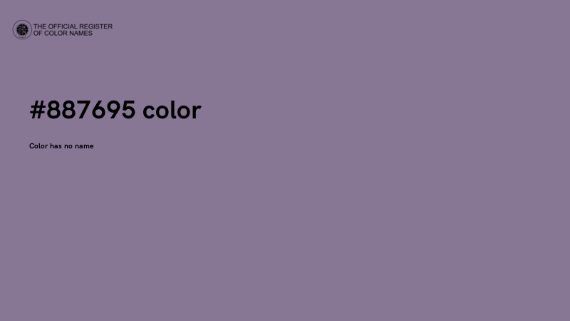 #887695 color image