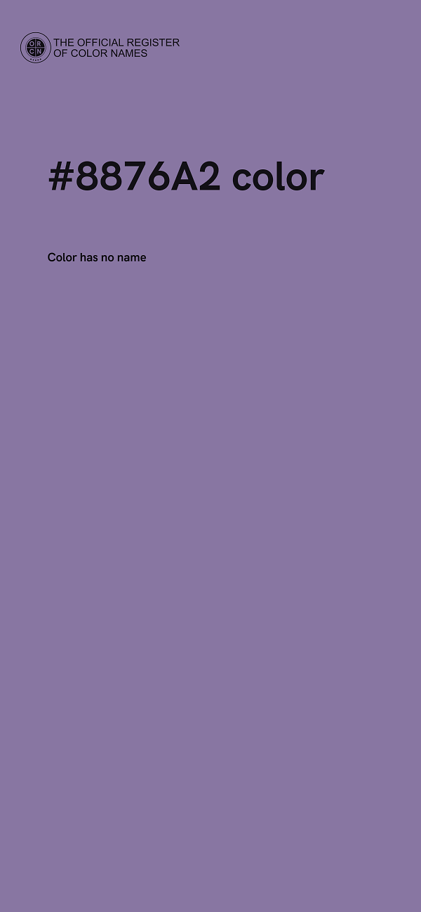 #8876A2 color image
