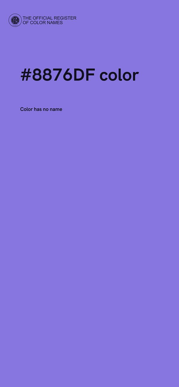 #8876DF color image