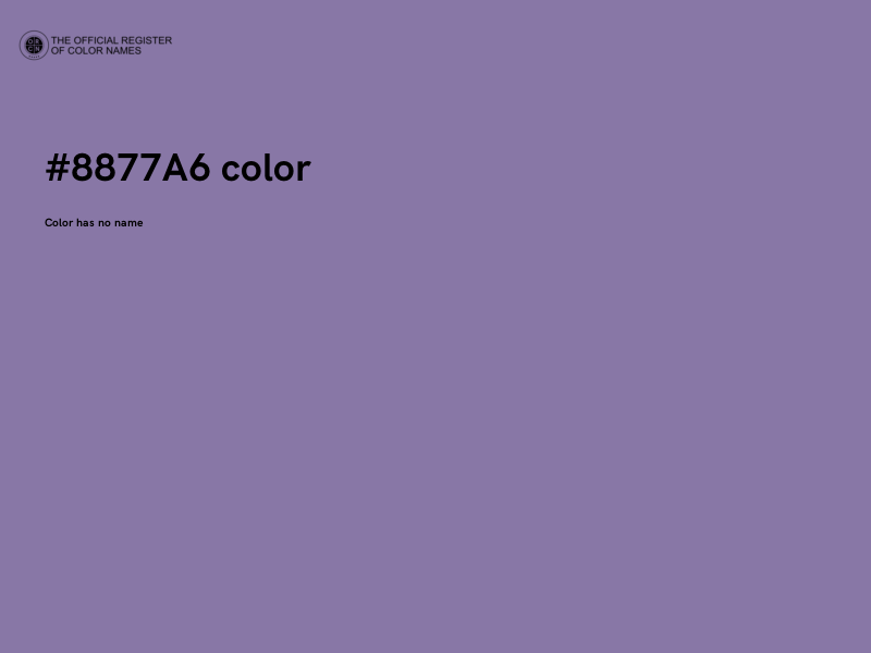 #8877A6 color image