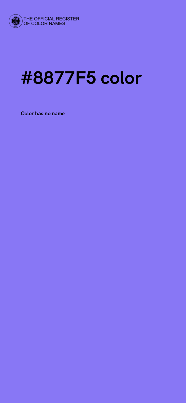 #8877F5 color image