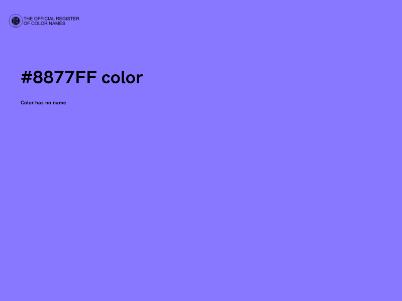 #8877FF color image