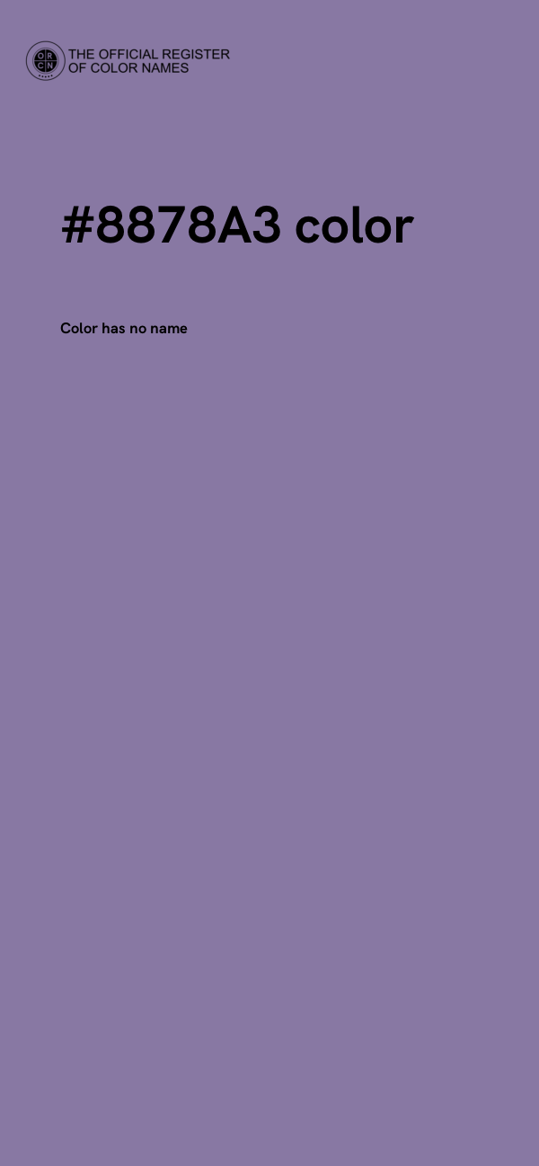 #8878A3 color image