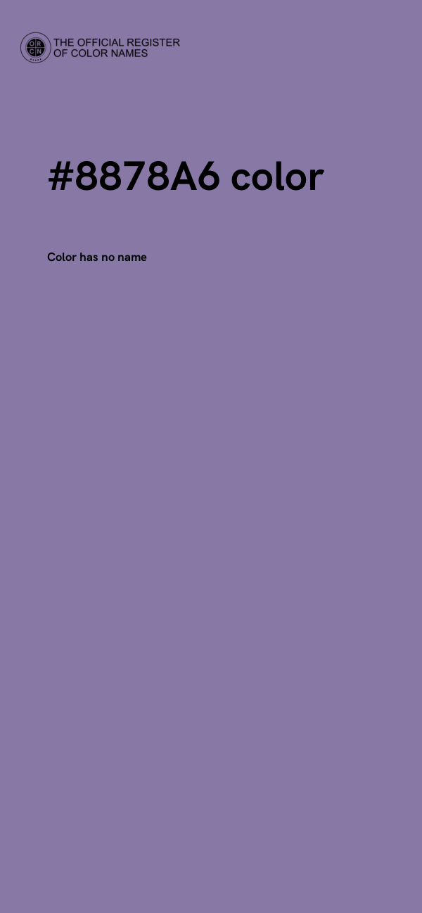 #8878A6 color image