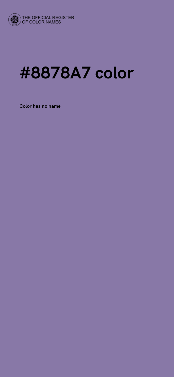 #8878A7 color image