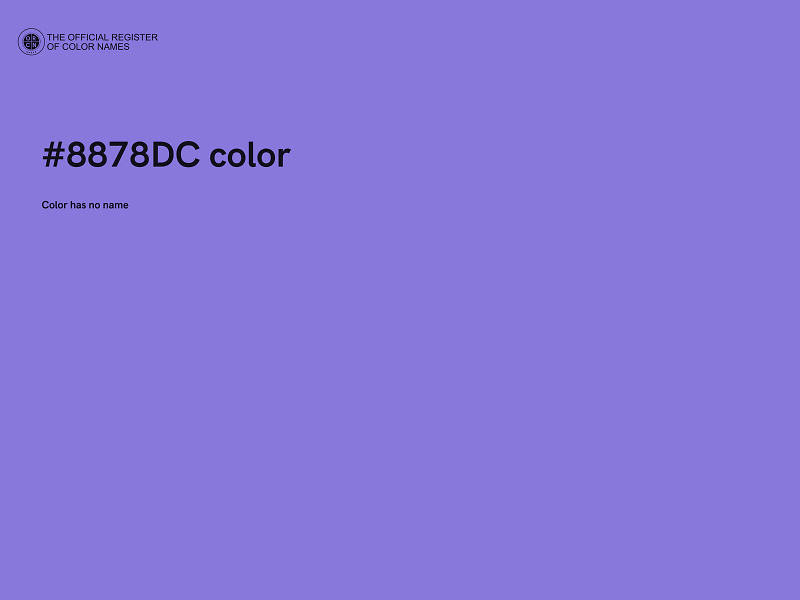 #8878DC color image