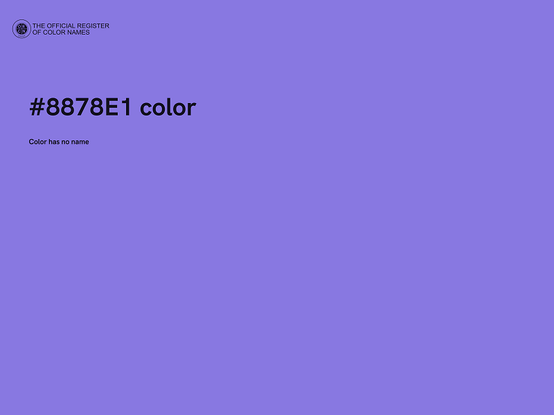 #8878E1 color image