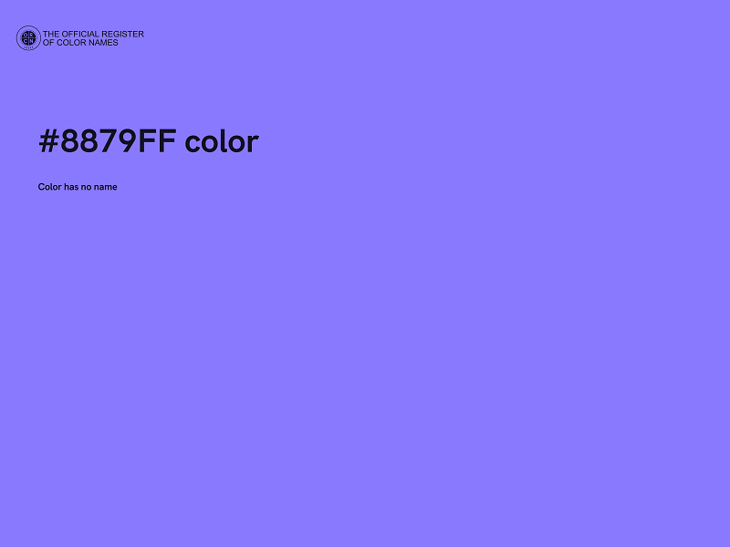 #8879FF color image