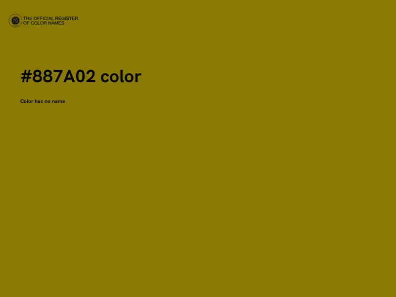 #887A02 color image
