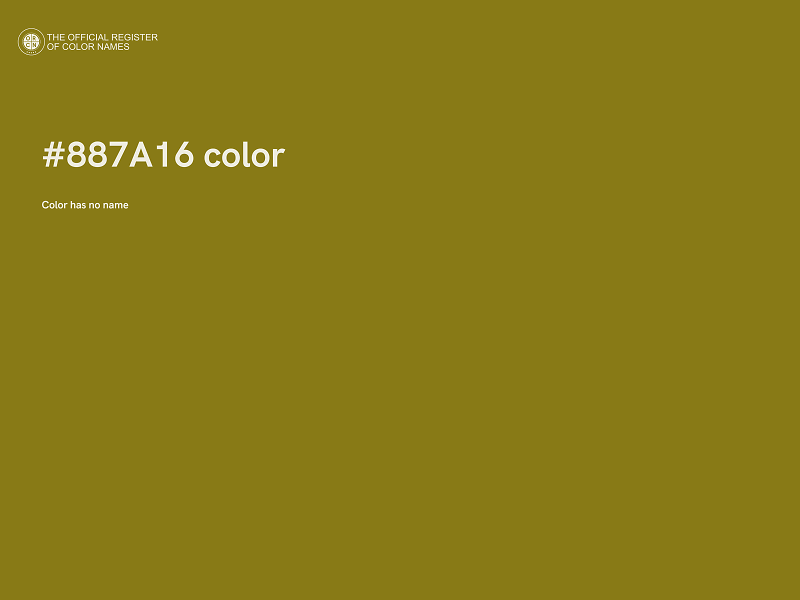 #887A16 color image