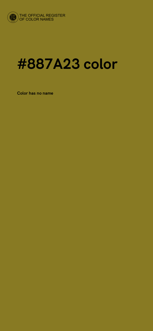#887A23 color image