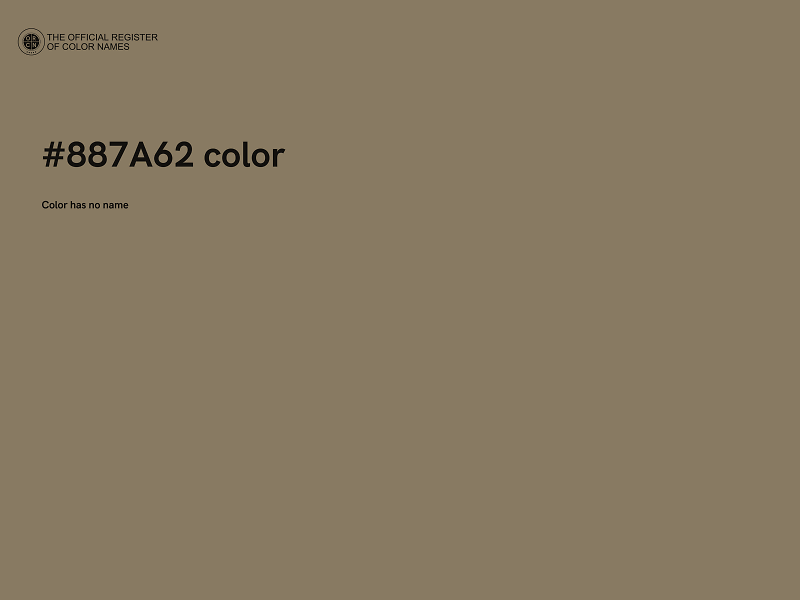 #887A62 color image