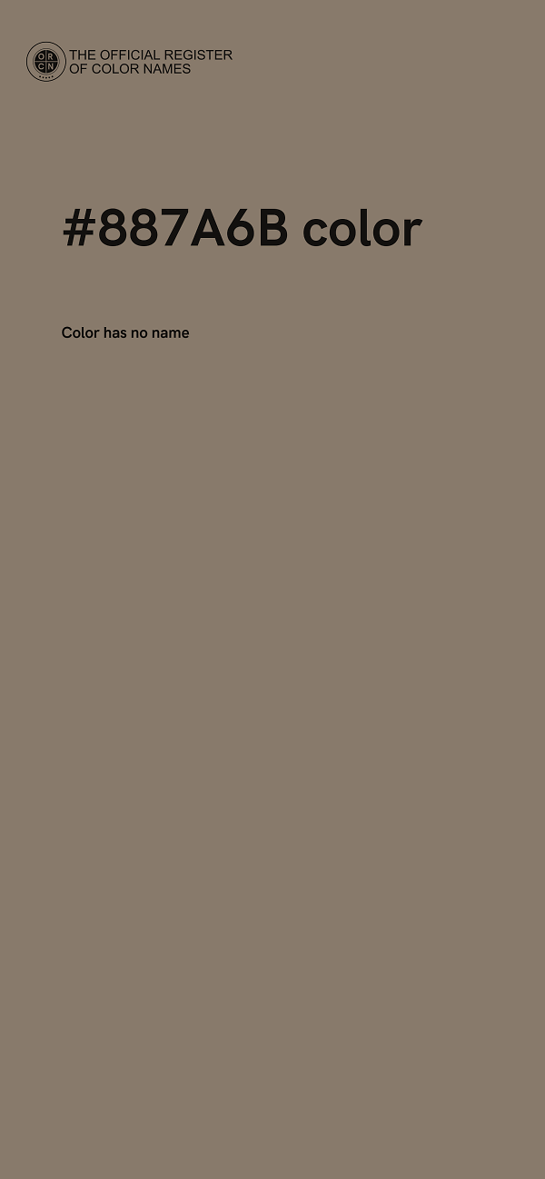 #887A6B color image