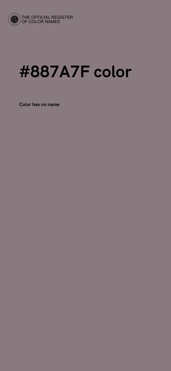 #887A7F color image