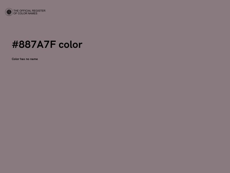 #887A7F color image