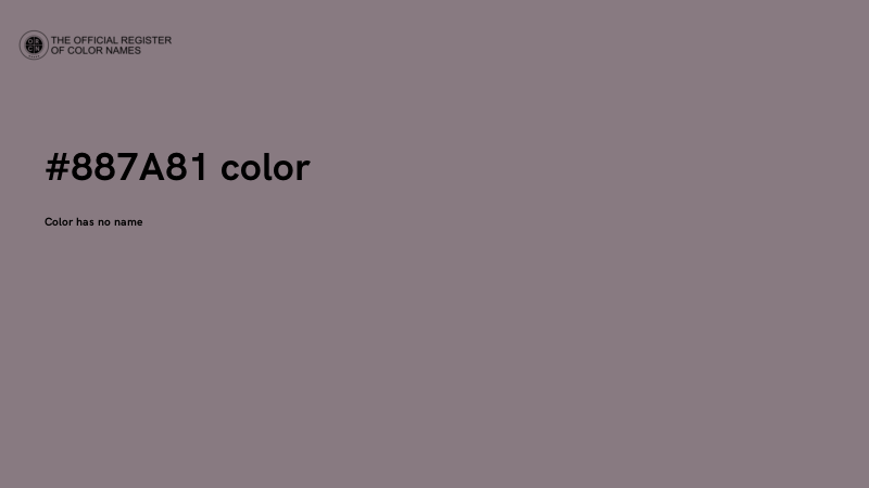 #887A81 color image