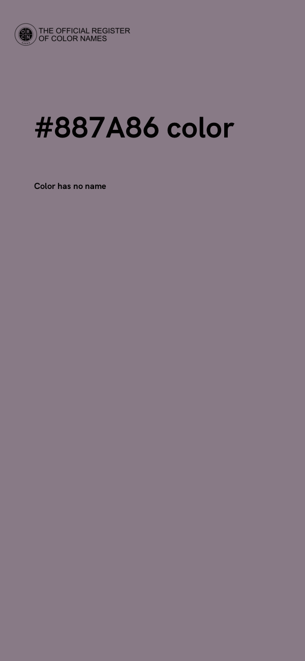 #887A86 color image