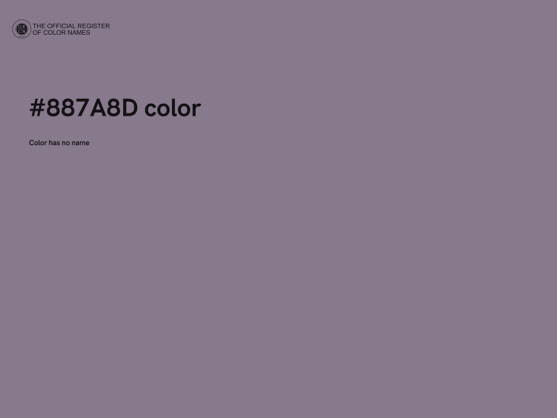 #887A8D color image