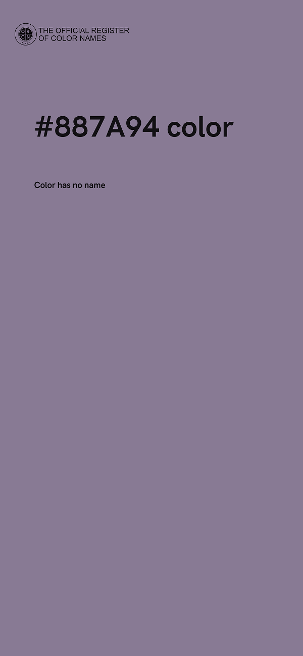 #887A94 color image