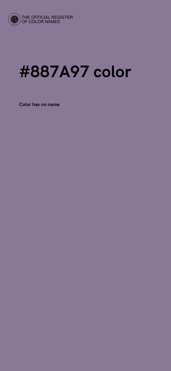 #887A97 color image