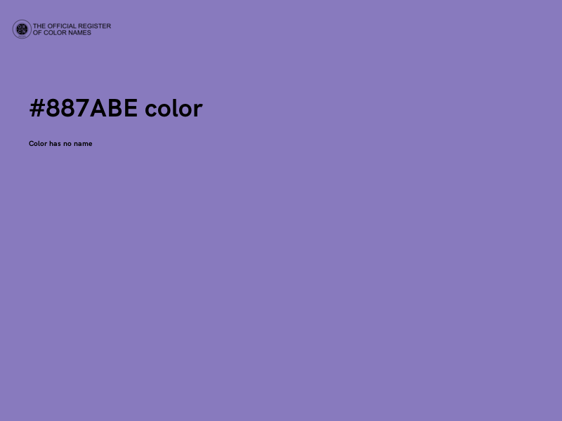 #887ABE color image