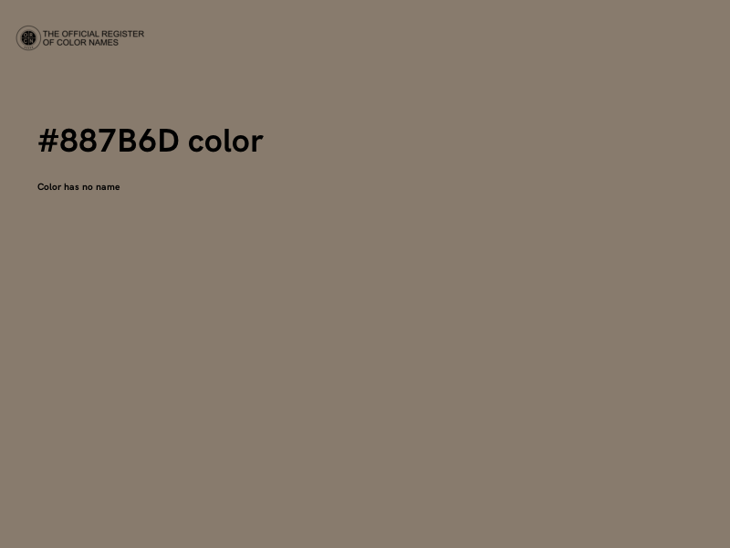 #887B6D color image