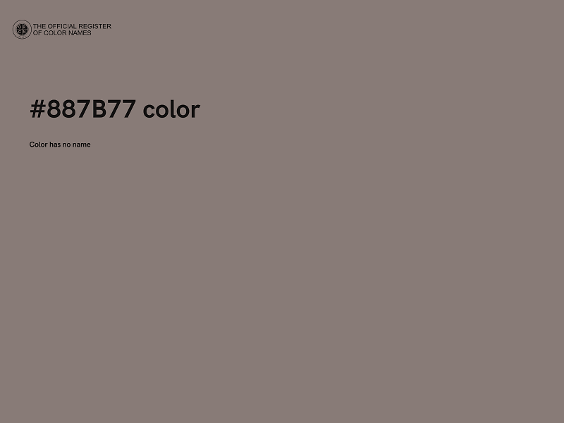 #887B77 color image