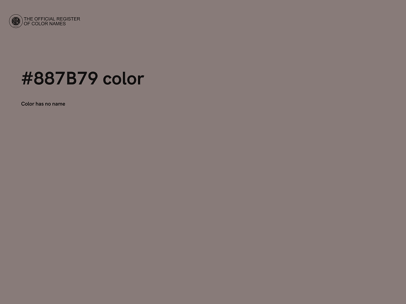 #887B79 color image
