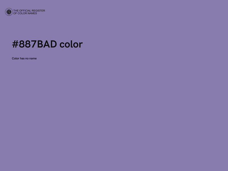 #887BAD color image