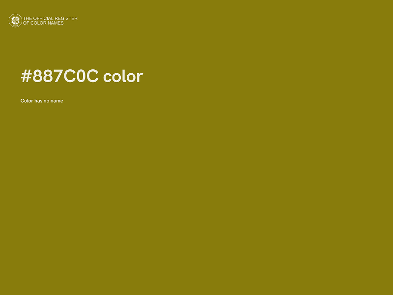 #887C0C color image