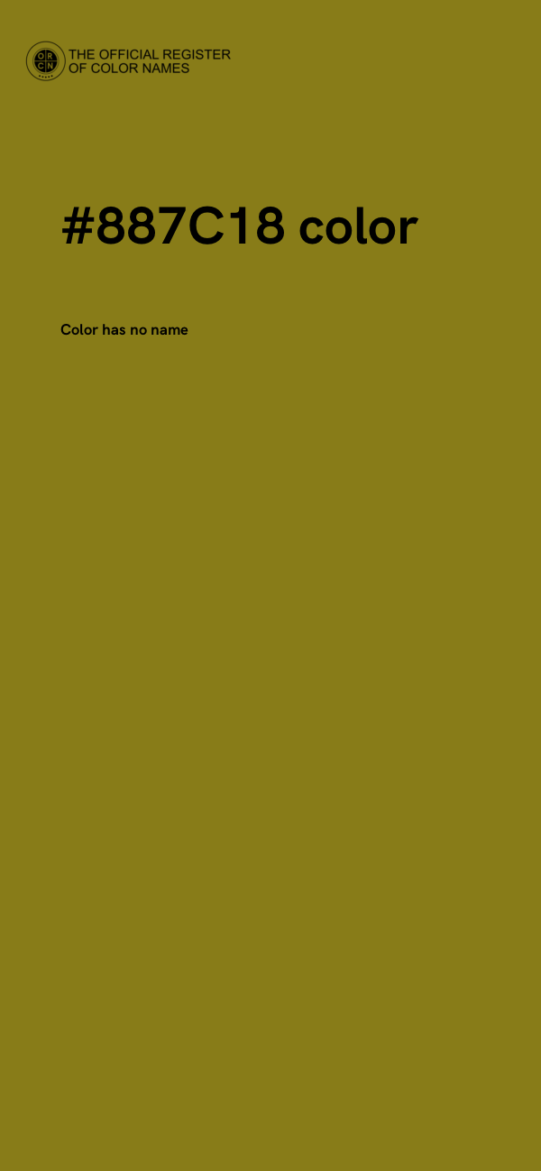 #887C18 color image