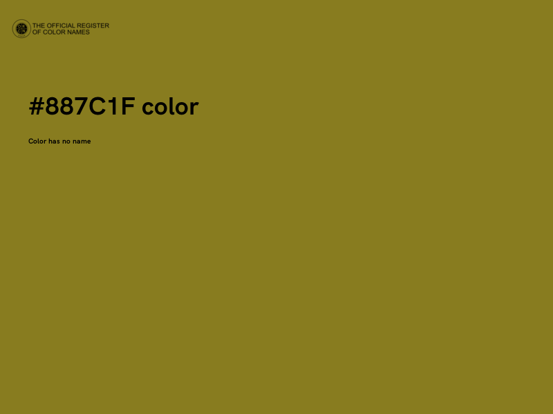 #887C1F color image