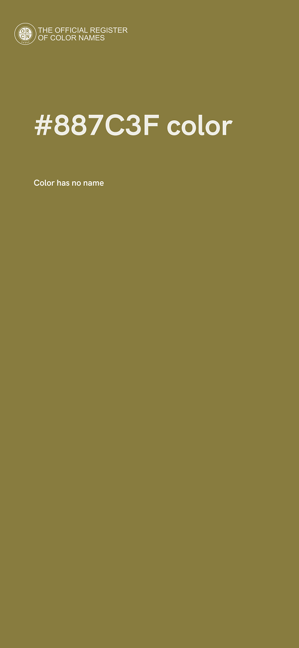 #887C3F color image