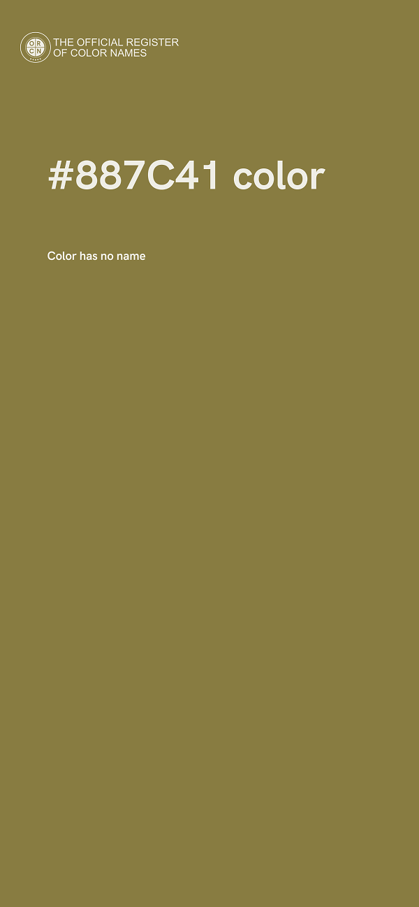 #887C41 color image