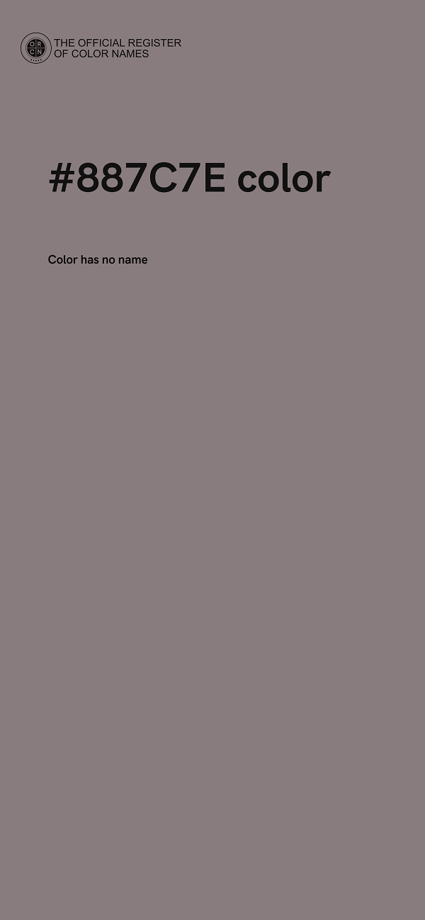 #887C7E color image
