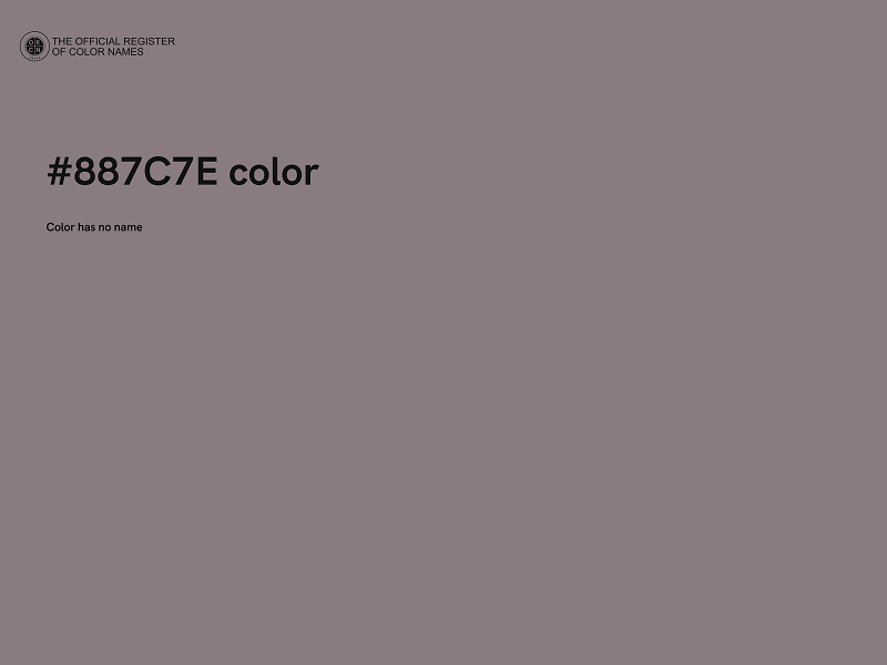 #887C7E color image
