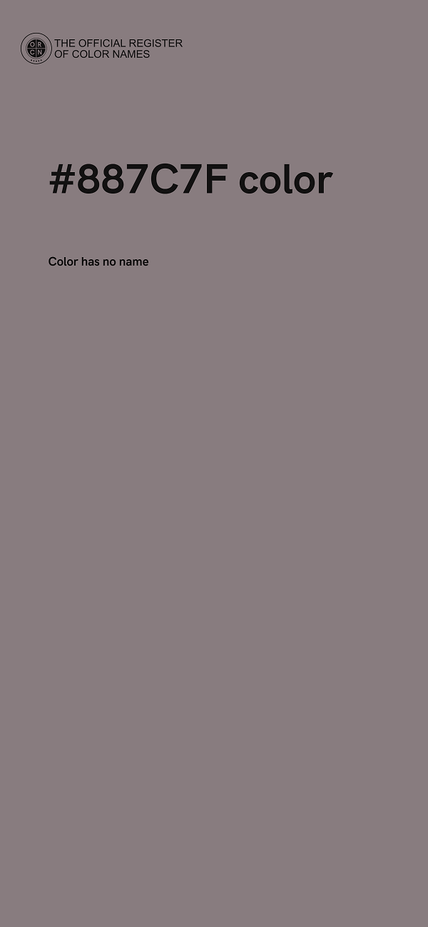 #887C7F color image