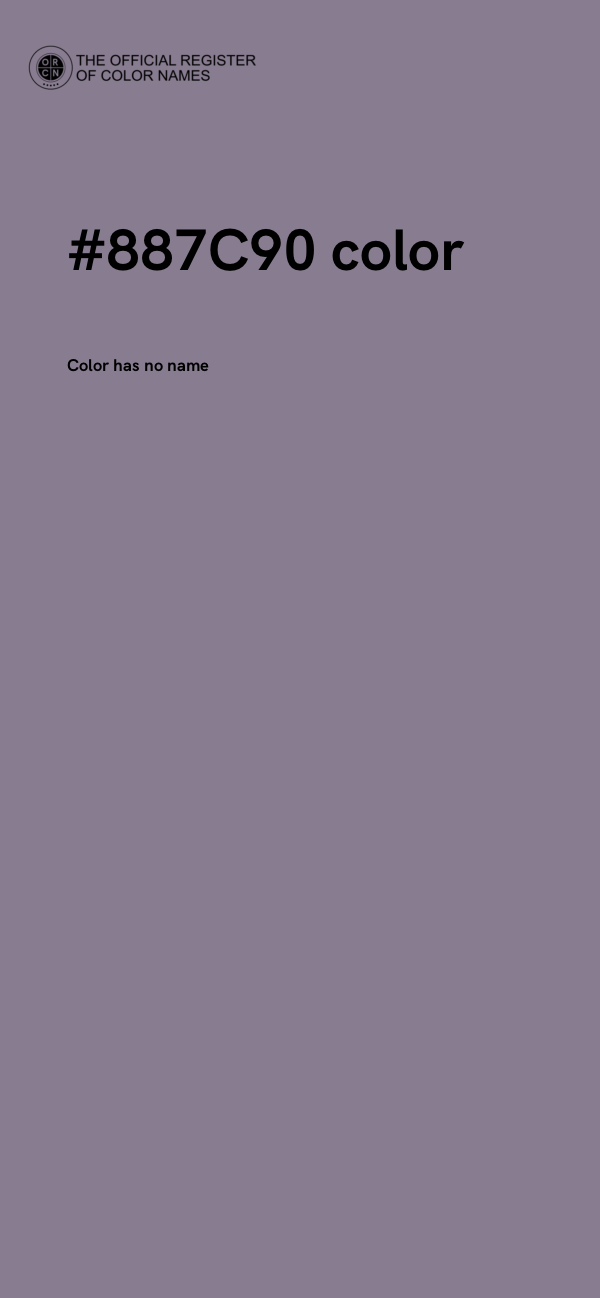 #887C90 color image