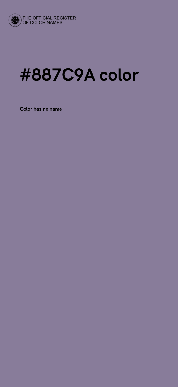 #887C9A color image