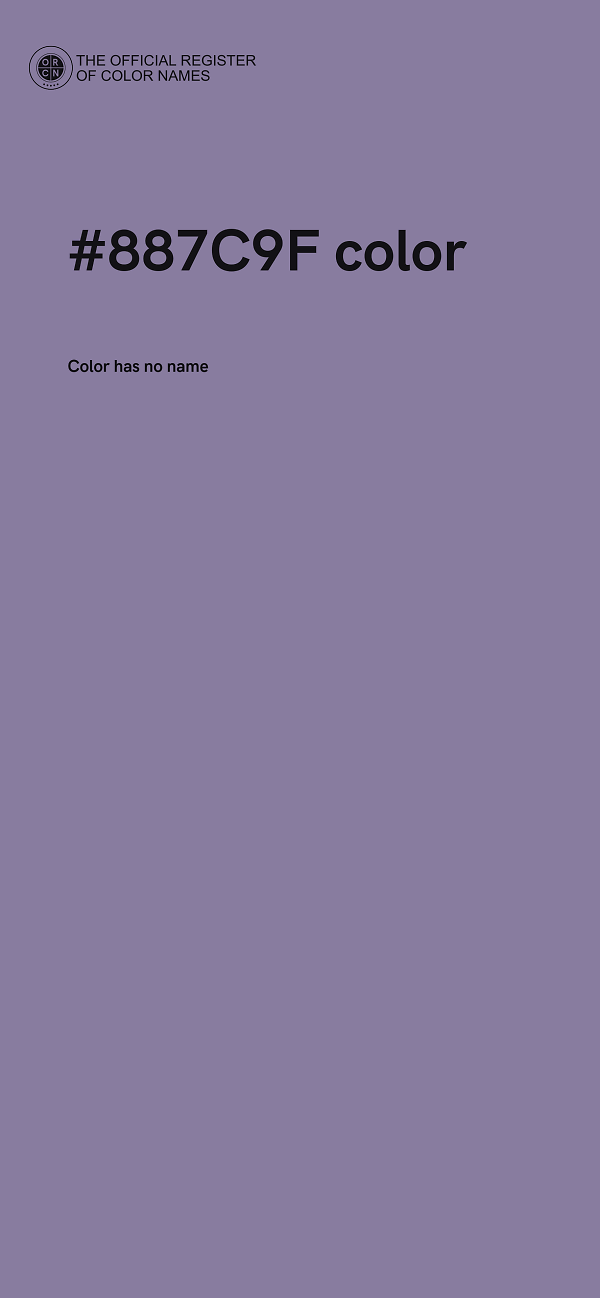 #887C9F color image