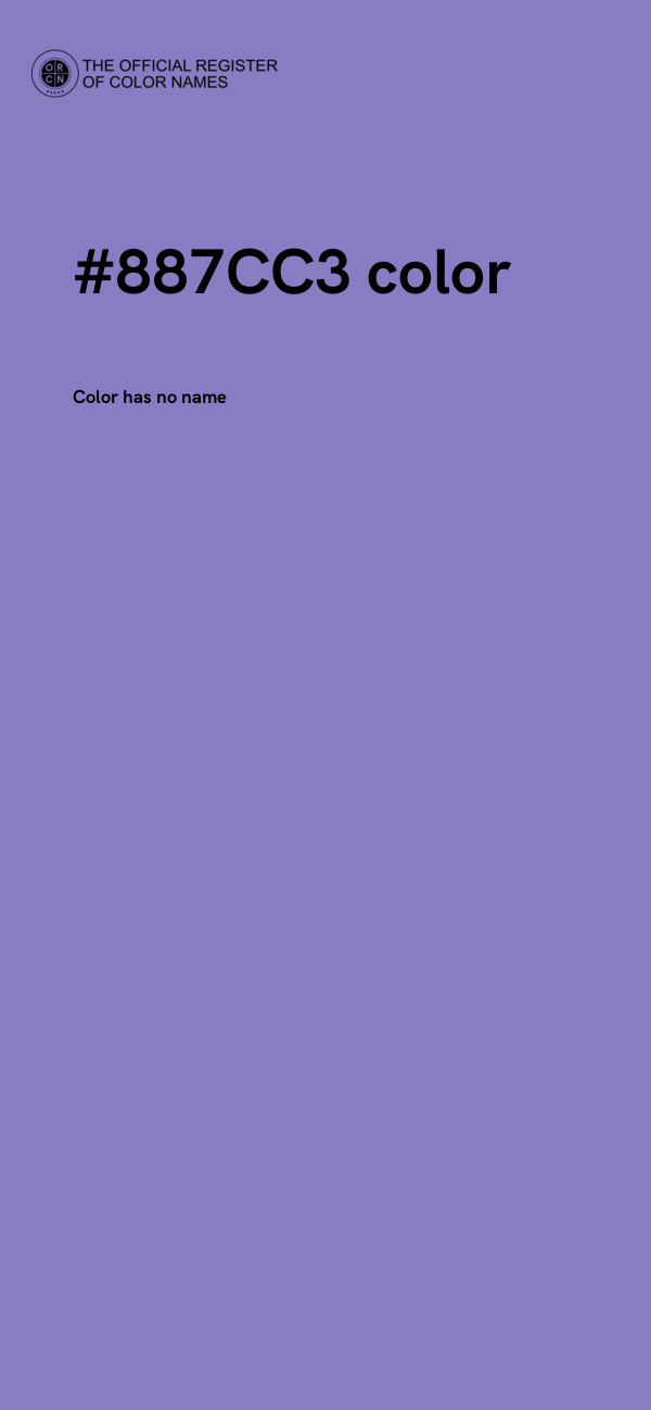 #887CC3 color image