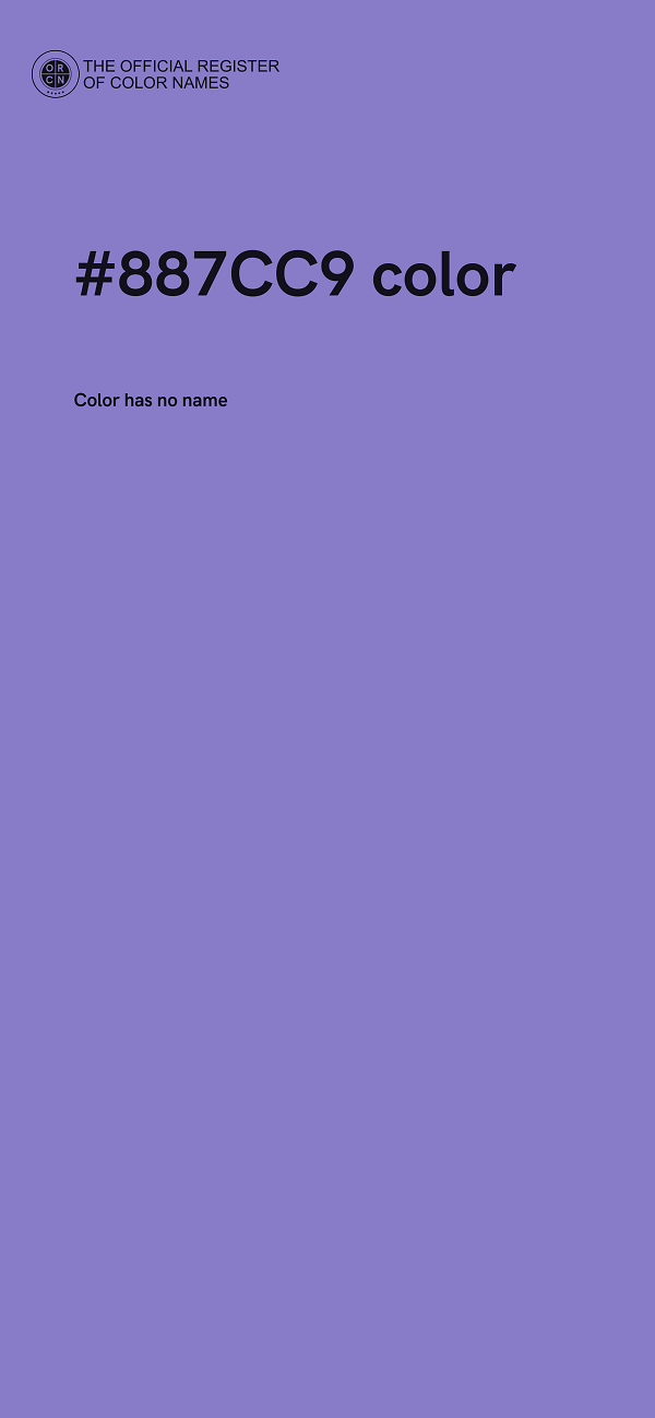 #887CC9 color image